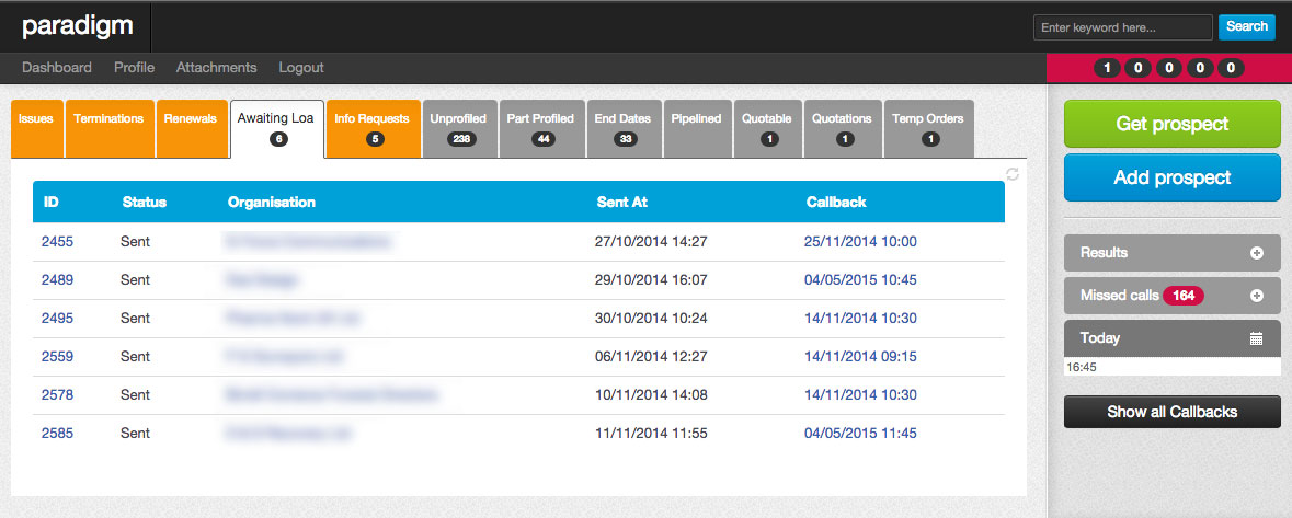 Paradigm online energy broker system